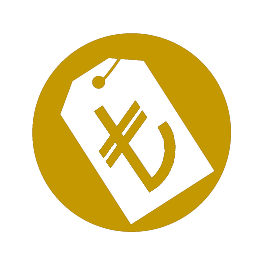 Icon of a currency symbol, representing 'En Uygun Fiyat Teklifini Al'